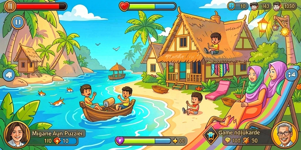 Momen seru saat berkolaborasi dengan teman-teman di mode multiplayer.