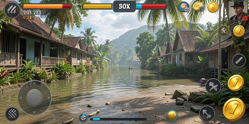 Tantangan level yang seru dan mendebarkan.