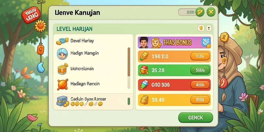 Fitur sosial untuk berbagi dan bersaing.