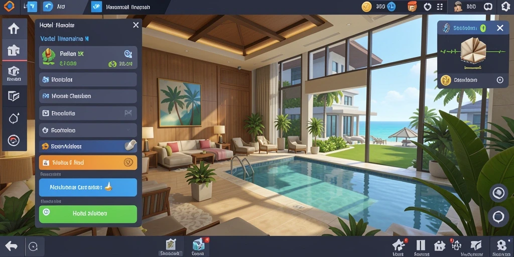 Screenshot menampilkan grafis yang memukau dan efek visual yang mengesankan.
